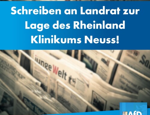 Schreiben an Landrat zur Lage des Rheinland Klinikums Neuss